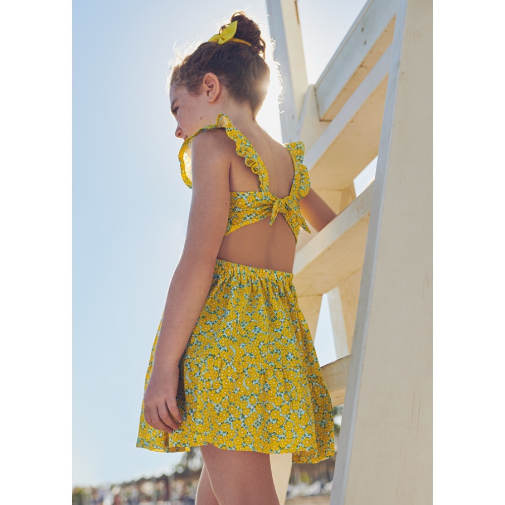 Size 3 Toddler Mayoral Sunny Yellow Floral Dress